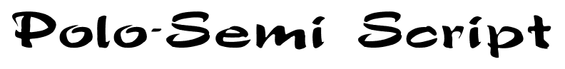 Polo-Semi Script font